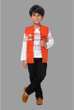 dkgf-fashion-orange-cotton-blend-boys-shirt-pants-pack-of-1-none