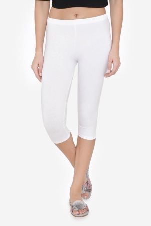 Women's Comfy Classy Capri Legging - Off White