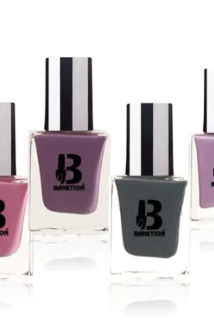 banetion-nail-polish-combo-pack-of-4-long-lasting-stay-non-uv-gel-finish-chip-resistant-seaweed-enriched-formula-cruelty-and-toxic-free-9ml