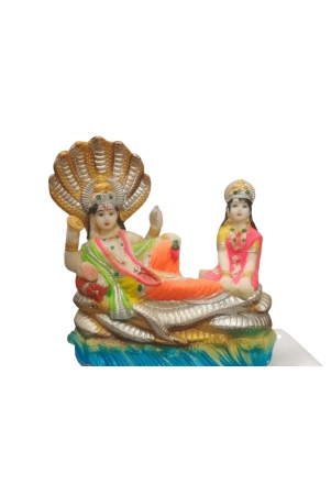 blissful-polymer-unbreakable-action-lord-vishnu-laxmi-idol-handicraft-statue-with-sheshnaag