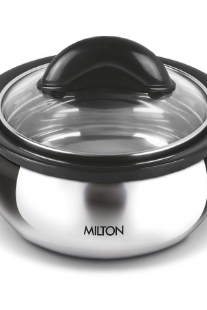 MILTON Clarion Stainless Steel Casserole With Lid, Set of 1, 1950 ml, Silver - Silver