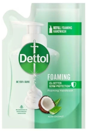 Dettol Aloe Coconut Foaming Hand Wash Pump Plus Refill 200 Ml