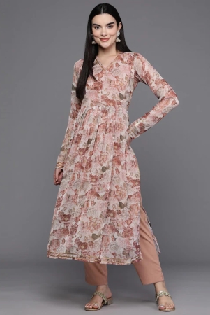 women-floral-printed-pleated-gotta-patti-kurta-with-trousers