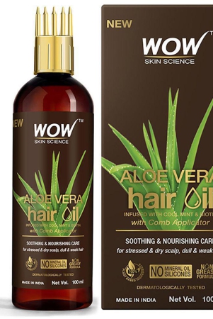 wow-skin-science-aloe-vera-hair-oil-for-dry-damaged-and-frizzy-hair-with-comb-applicator-100ml