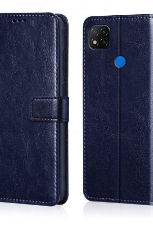 xiaomi-redmi-9a-flip-cover-by-nbox-blue-viewing-stand-and-pocket-blue