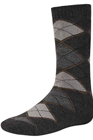 Creature Black Woolen Casual Mid Length Winter Socks Pack of 3 - Black