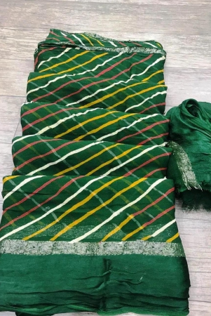 jorhat-fabric-leheriya-satin-patti-border-saree-green