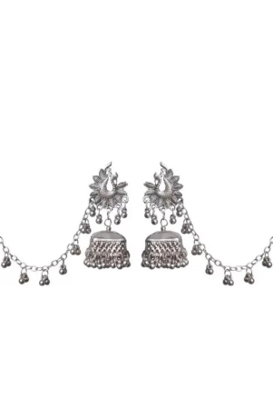 samridhi-dc-silver-jhumki-earrings-pack-of-1-silver