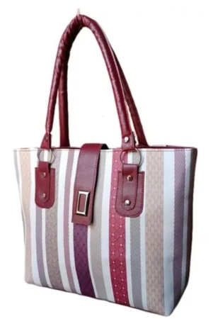 womens-striped-faux-leather-tote-bag-with-double-handles