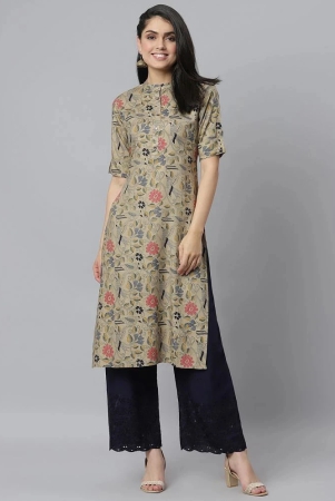 stylum-beige-rayon-womens-straight-kurti-pack-of-1-none