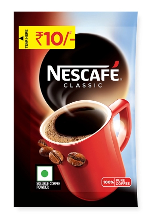 Nescafe Classic Coffee - 100% Pure, Rich, Soluble Powder, No Preservatives, 4 G