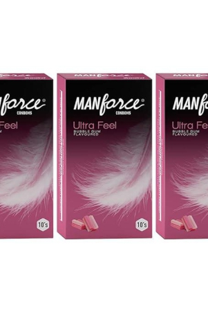manforce-ultra-feel-bubblegum-flavoured-condoms-10-pieces-pack-of-3
