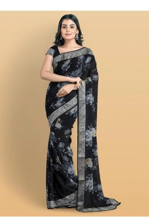 viransh-enterprise-womens-georgette-printed-saree-with-blouse-piece-saree-with-unstitched-blouse-black-black