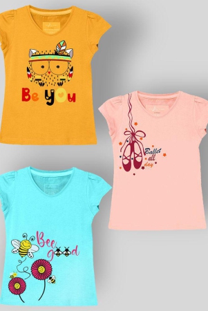 naughty-ninos-multicolor-cotton-girls-t-shirt-pack-of-3-none