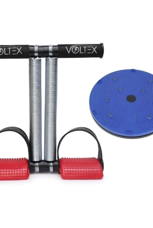 voltex-tummy-trimmer-double-spring-black-color-with-tummy-twister-combo-pack-home-gym-equipment-abdominal-exercise-multi-color