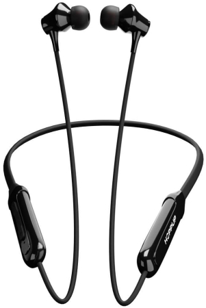 HOPPUP In-the-ear Bluetooth Headset with Upto 30h Talktime Deep Bass - Black - Black