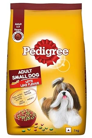 Pedigree Adult Small Dog, Dry Dog Food, Lamb & Veg Flavour, 1 Kg