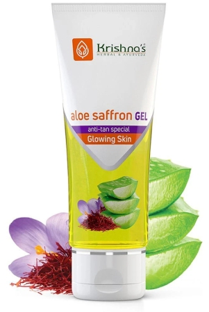 krishnas-herbal-ayurveda-aloe-saffron-gel-100-g