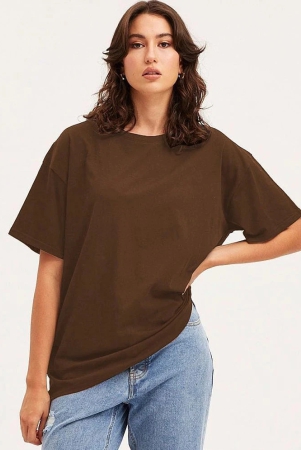 clafoutis-brown-cotton-womens-t-shirt-pack-of-1-none