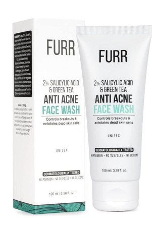 FURR 2% Salicylic Acid & Green Tea Anti Acne Face Wash