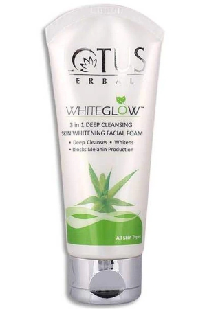 lotus-white-glow-facial-foam-tube-100g