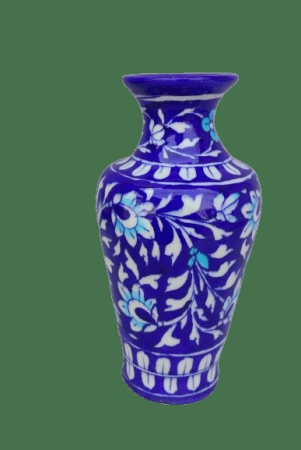 Blue Pottery Flower Pot
