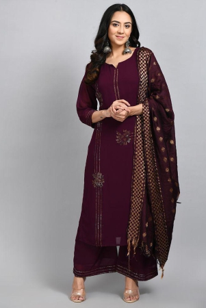 desinoor-wine-straight-georgette-womens-stitched-salwar-suit-pack-of-1-none