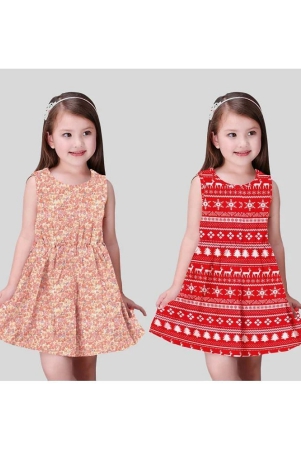 sathiyas-peachpuff-cotton-girls-frock-pack-of-2-none