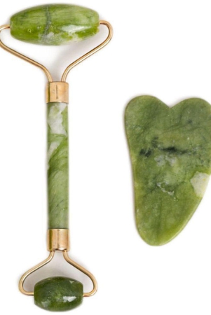 saturn-by-ghc-jade-roller-face-massager-with-gua-sha-improves-skin-elasticity-reduce-wrinkles-natural-massager-green