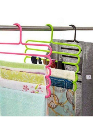 inditradition-wardrobe-cloth-hangers-5-layer-space-saving-hangers-pack-of-4-multi-color