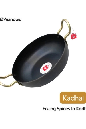 lazywindow-iron-non-coated-deep-kadhai-03-mm-06-l-black