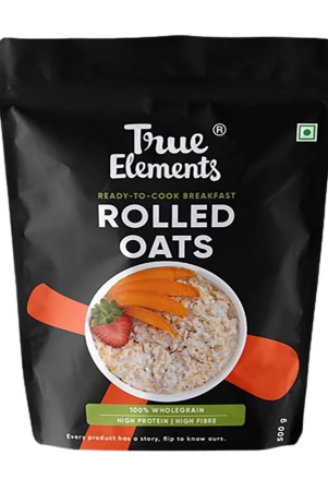 True Elements True Elmnt Rolled Oats Gluten Free, 500 Gm