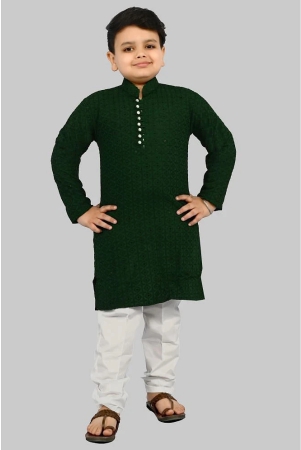 j-d-creation-green-chanderi-boys-kurta-sets-pack-of-1-none