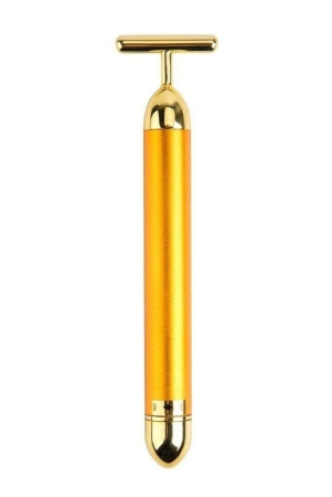 24k-gold-energy-beauty-bar-electric-vibration-facial-massage-roller-waterproof-face-skin-care-t-shaped-anti-wrinkle-massager-for-forehead-cheek-neck-clavicle-arm-gold-colour