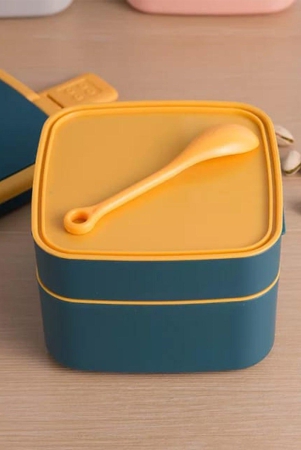 2868-blue-double-layer-portable-lunch-box-stackable-with-carrying-handle-and-spoon-lunch-box-bento-lunch-box