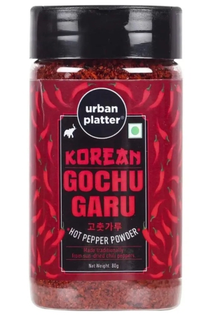 urban-platter-korean-gochugaru-hot-pepper-powder-80g-coarse-ground-korean-dried-chilli-peppers-smoky-amp-spicy-use-for-kimchi-and-other-korean-dishes