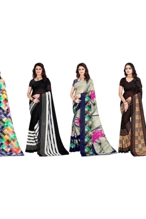 leelavati-multicolor-georgette-saree-with-blouse-piece-pack-of-4-multicolor