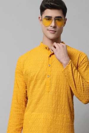 jompers-men-mustard-chikan-kurta-only-l-mustard