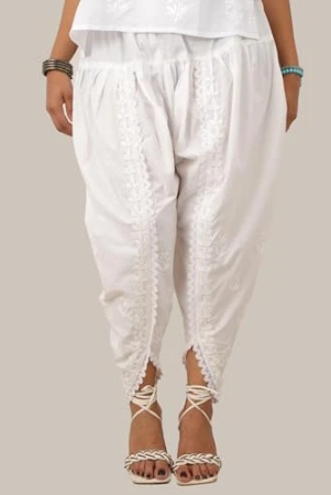 chikanari-hand-embroidered-cotton-dhoti-for-girls-women-white