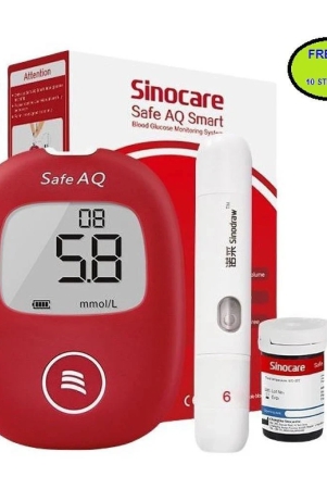 sinocare-safe-aq-10-strips-glucometer