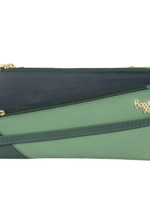 baggit-faux-leather-green-womens-zip-around-wallet-pack-of-1-green