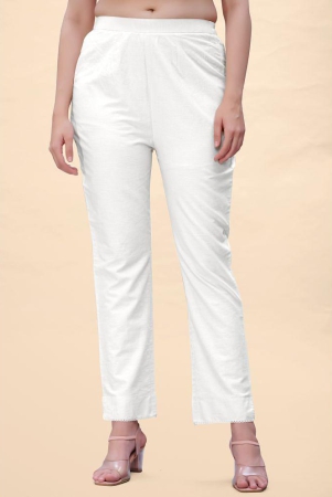 glomee-white-cotton-straight-womens-casual-pants-pack-of-1-none