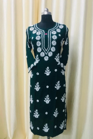 modal-chikankari-kurti-bottle-green-38m