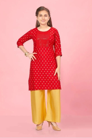 aarika-red-rayon-girls-kurti-pack-of-1-none