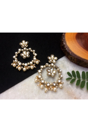 kundan-flower-chandbali-earrings