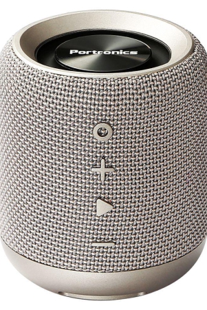 Portronics Sound Drum:Portable Bluetooth 4.2 Speaker Aux, inbuilt Mic ,Grey (POR 821) - Grey