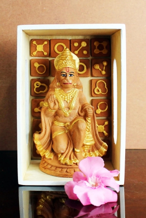 Handcrafted Terracotta Lord Hanuman Idol for Gifting