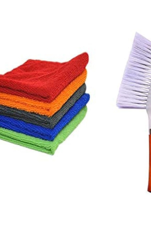 ingens-combo-of-car-and-carpet-cleaning-brush-and-microfiber-cleaning-cloths40x40cms-250gsm-highly-absorbent-lint-and-streak-freewash-cloth-for-car-windowpack-of-5-cloth-and-1-brush