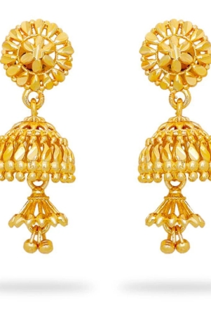 luv-fashion-golden-jhumki-earrings-pack-of-1-golden