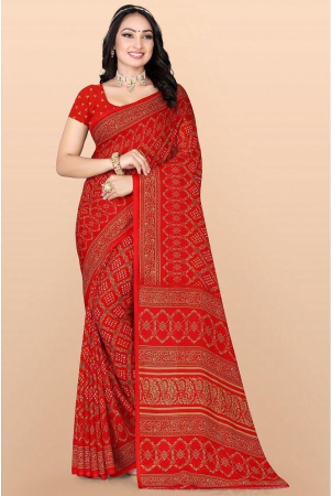 leelavati-red-georgette-saree-with-blouse-piece-pack-of-1-red